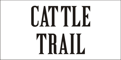 Cattle Trail JNL Font Free Download