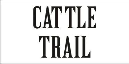 Cattle Trail JNL Font