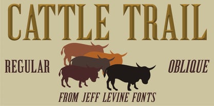 Cattle Trail JNL Font Free Download