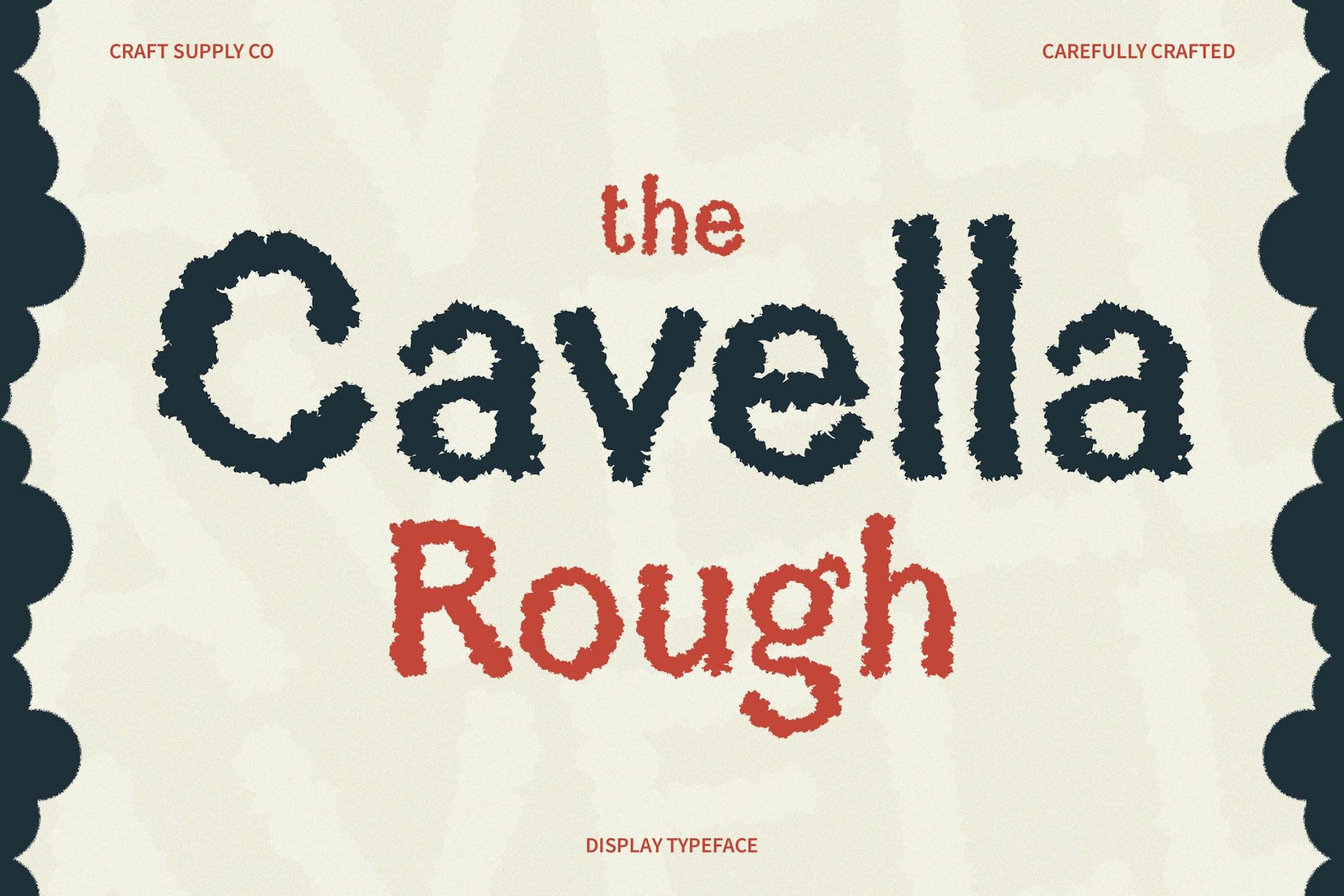 Cavella Rough Font Free Download