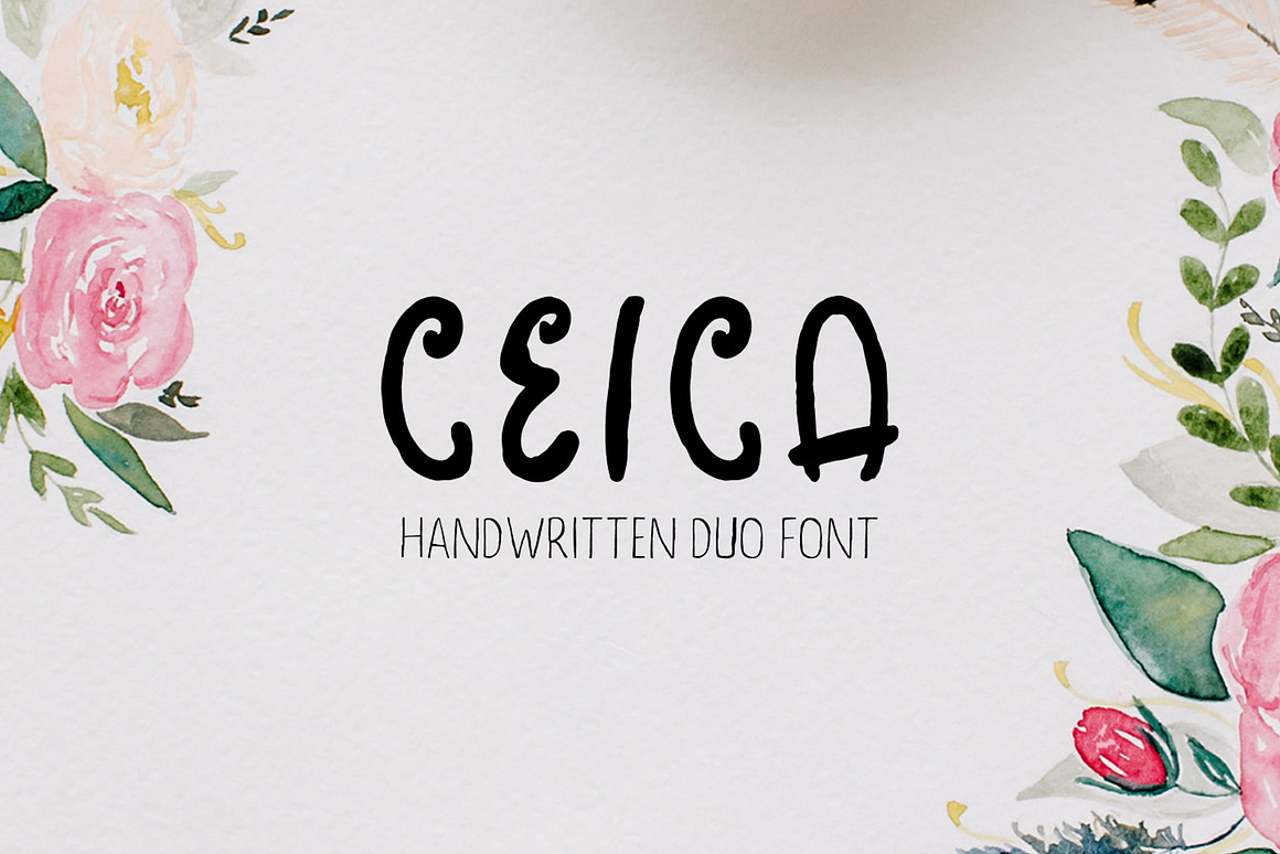 Ceica Handwritten Duo Font + Bonus Free Download