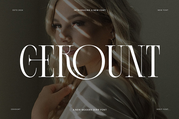 Cekount Modern Serif Typeface Free Download