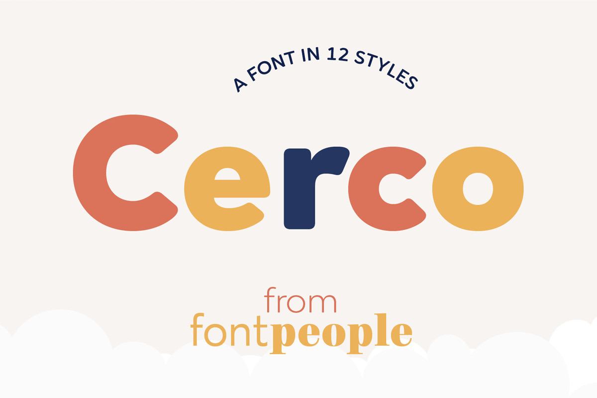 Cerco font family by FontPeople Free Download Free Download