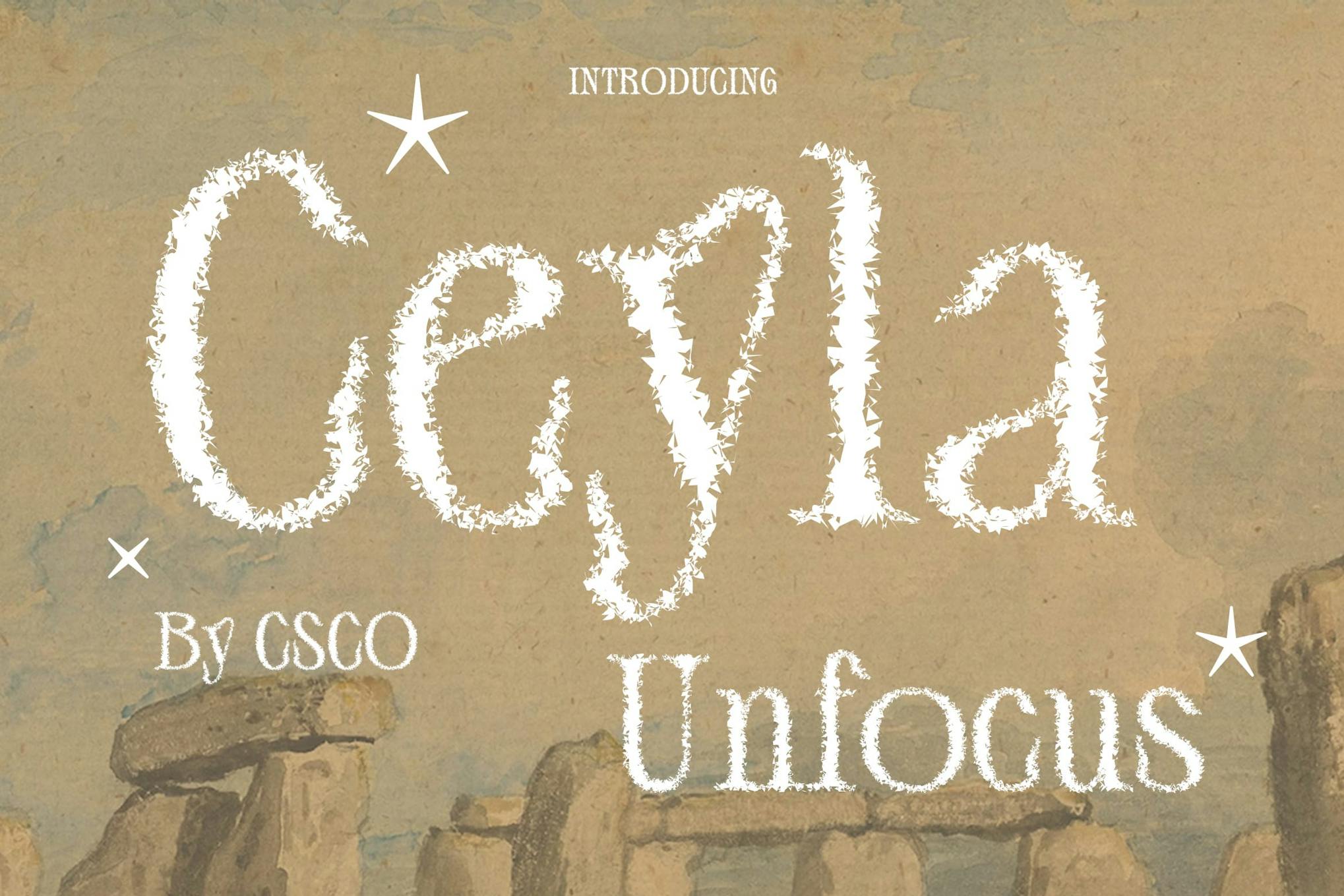 Ceyla Unfocus Font Free Download