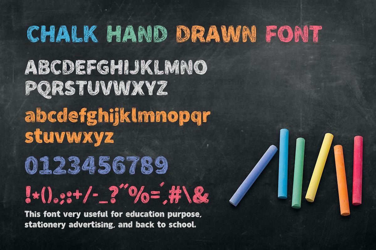 Chalk Hand Drawn Font Free Download Free Download