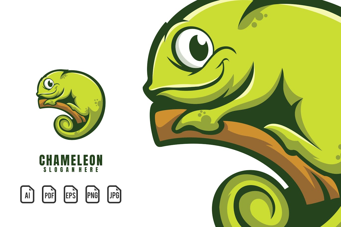 Chameleon Mascot Logo Free Download