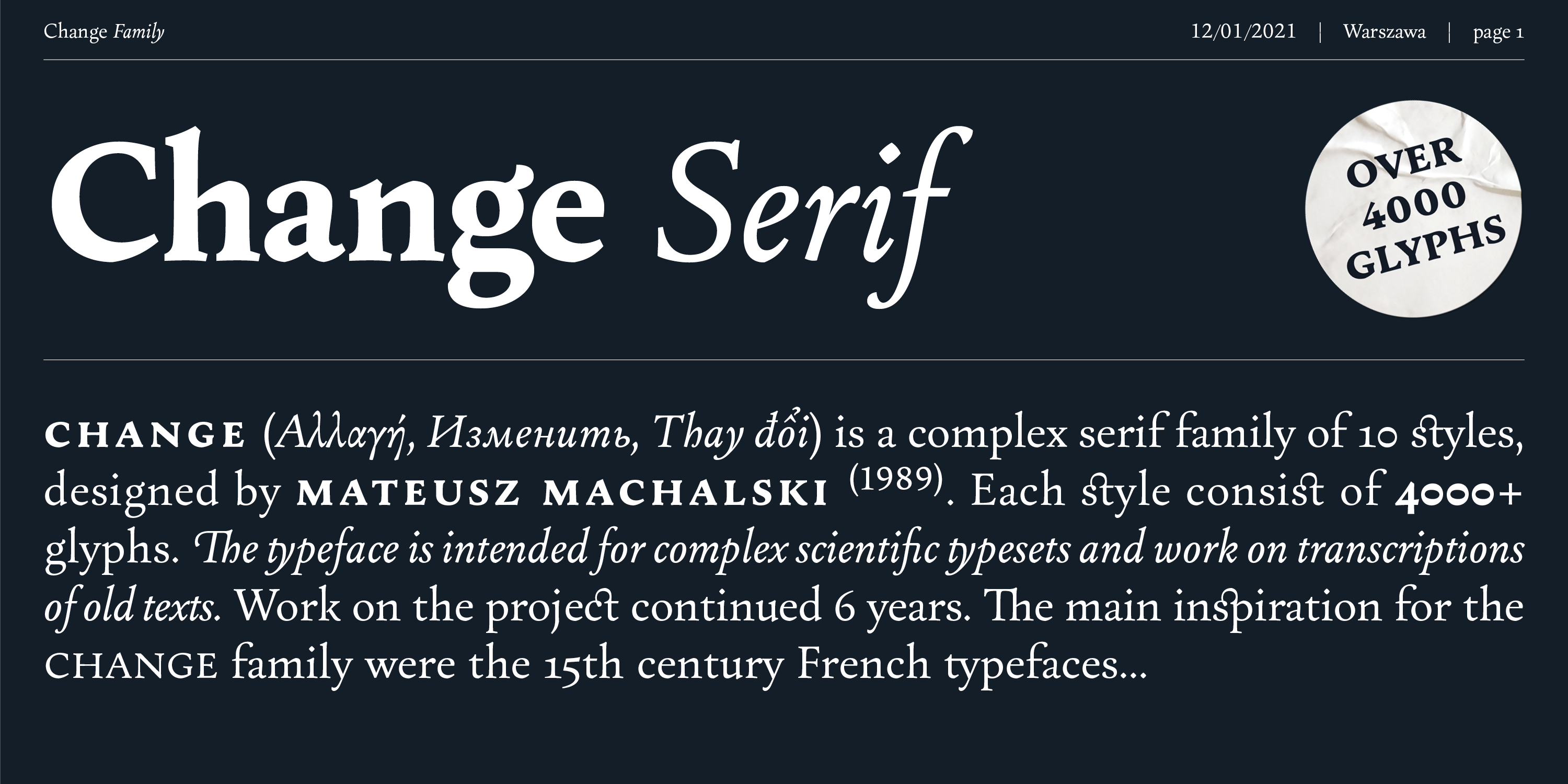 Change Serif Free Download Free Download