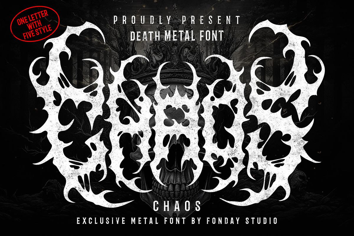 CHAOS – Black Metal Font Free Download Free Download