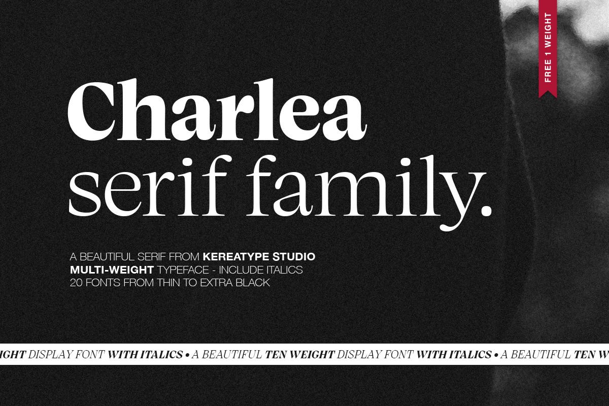 Charlea Serif Family (20 Fonts) Free Download Free Download