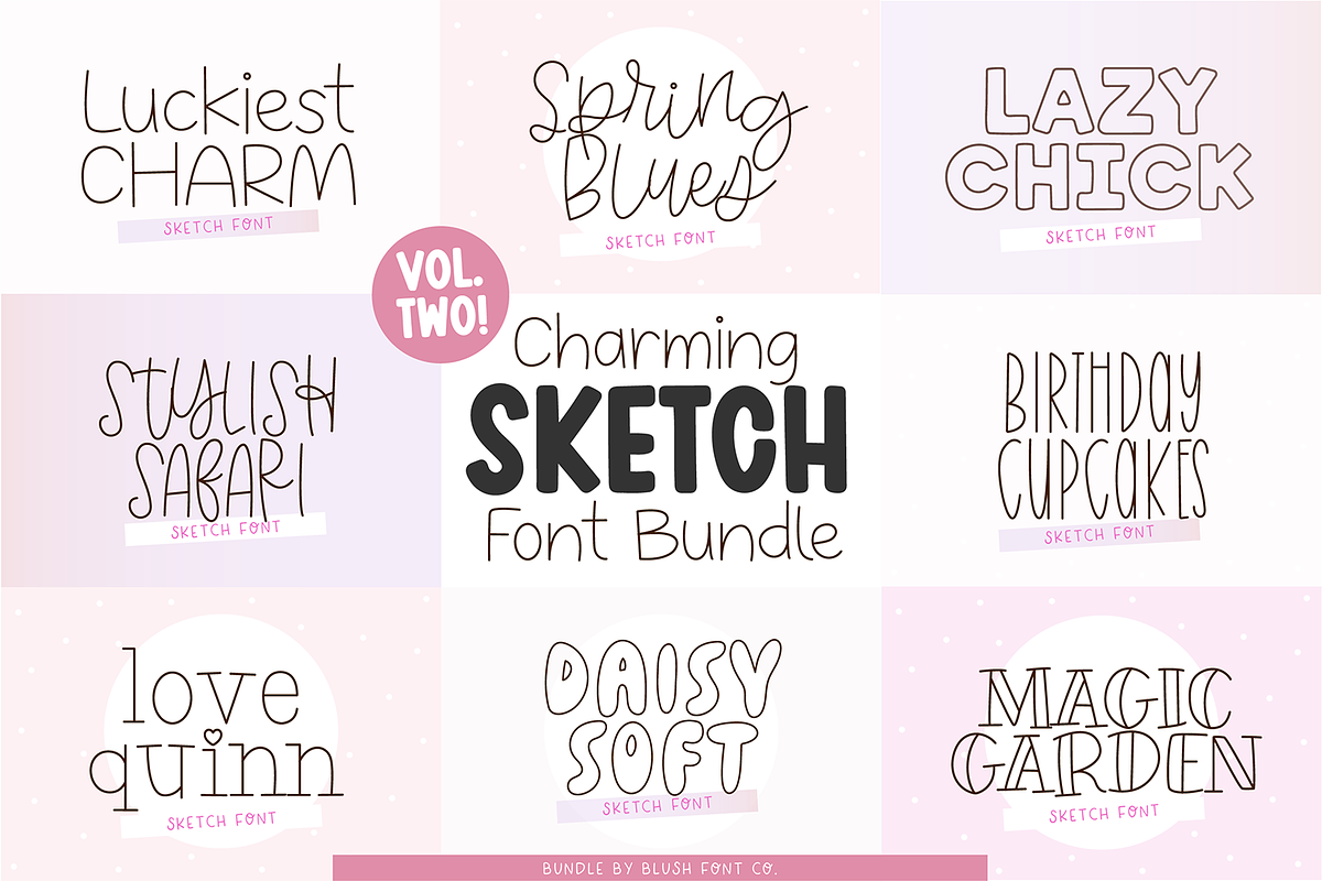 CHARMING SKETCH FONT BUNDLE 2 Free Download Free Download