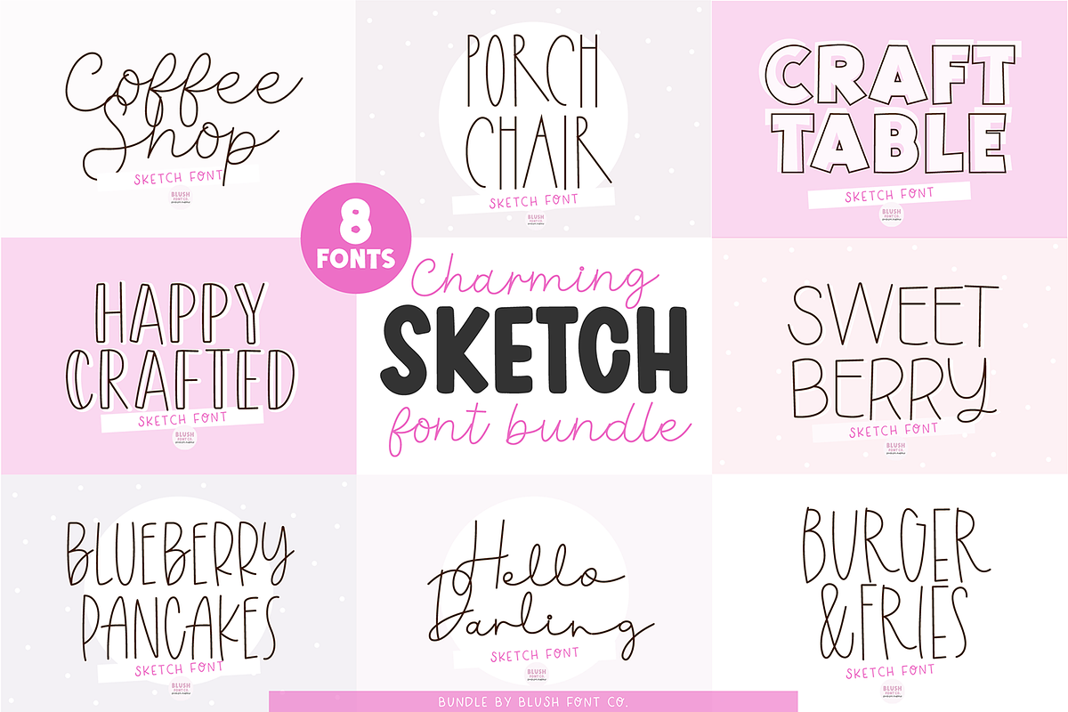 CHARMING SKETCH FONT BUNDLE Free Download Free Download