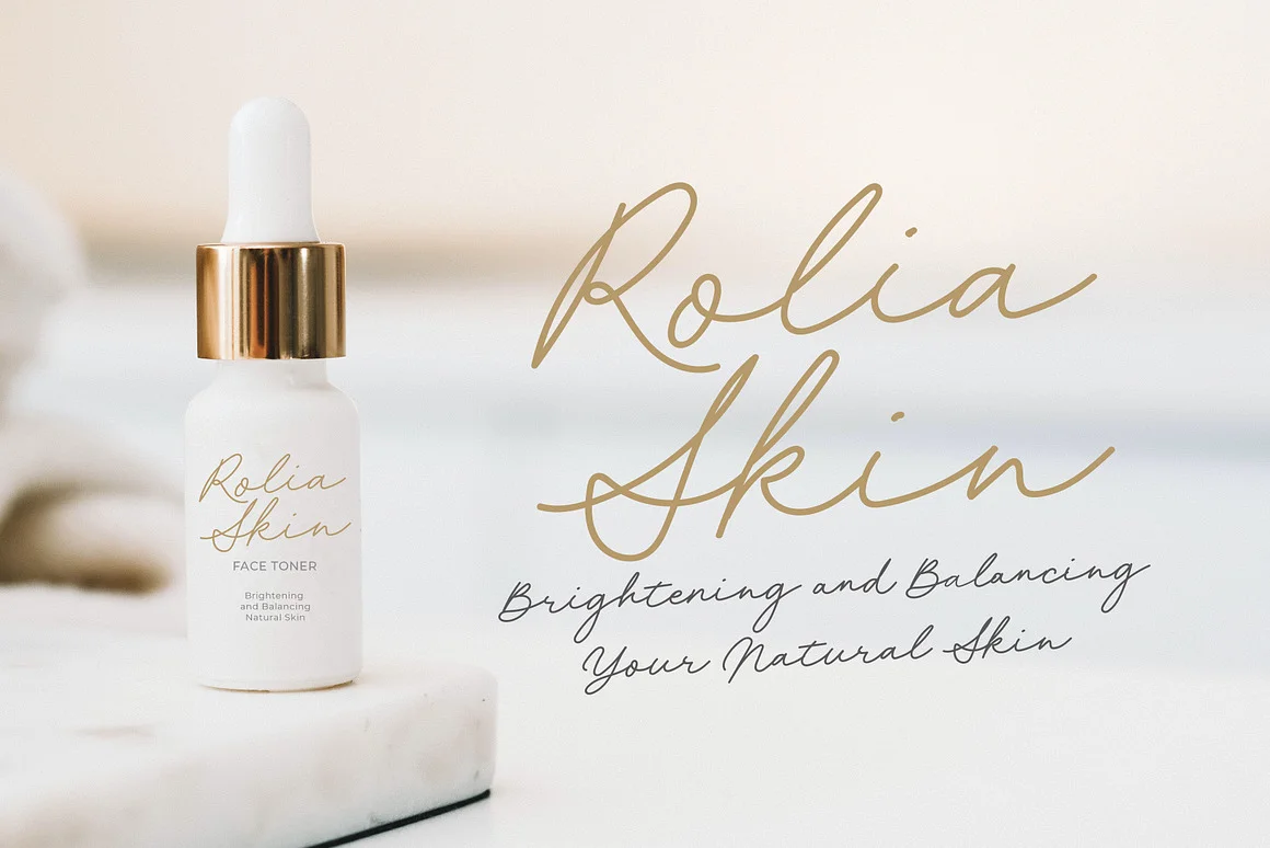 Chatty Rolia - Handwritten Script Font