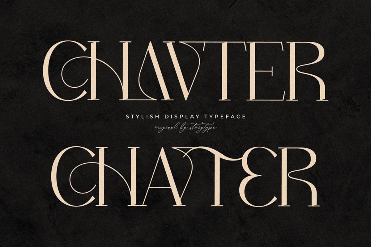 Chavter Stylish Display Typeface Free Download Free Download