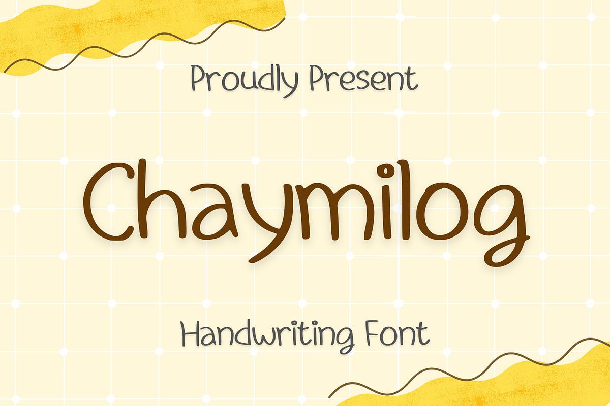 Chaymilog Handwriting Font Free Download Free Download