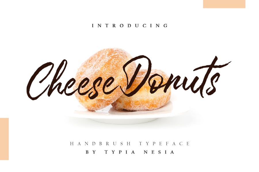 Cheese Donuts Brush Font Free Download