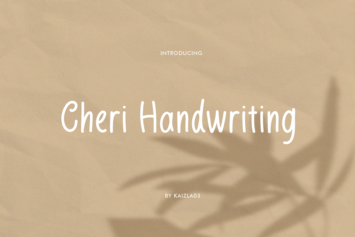 Cheri Handwriting Free Download Free Download