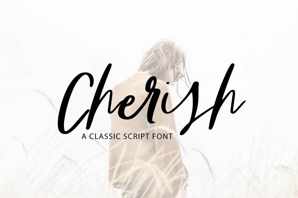 Cherish With Extra Line Font Free Download