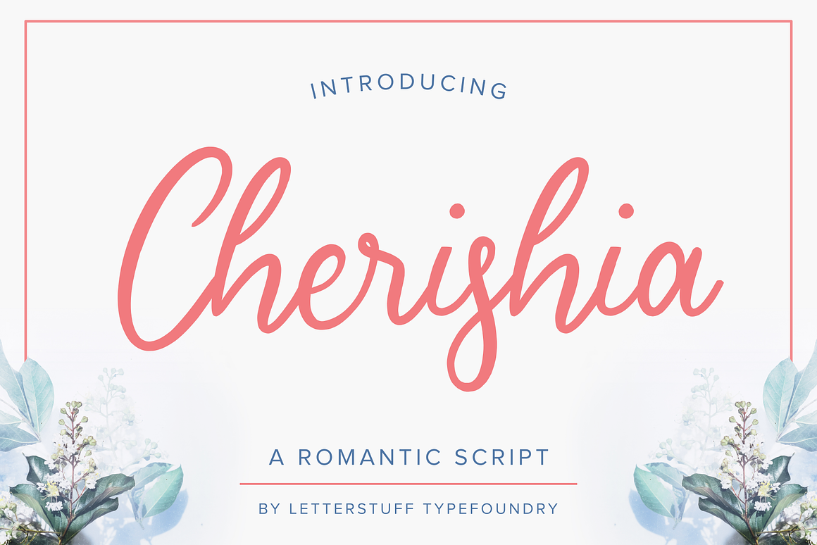 Cherishia | Romantic Script Font Free Download