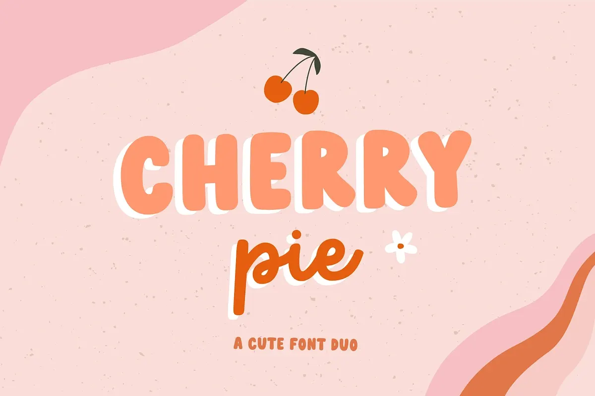 Cherry pie | Font duo Free Download Free Download