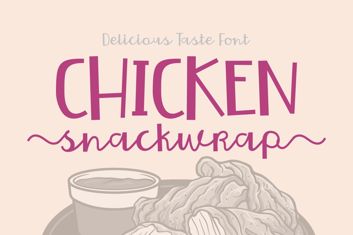 Chicken Snackwrap Font Free Download