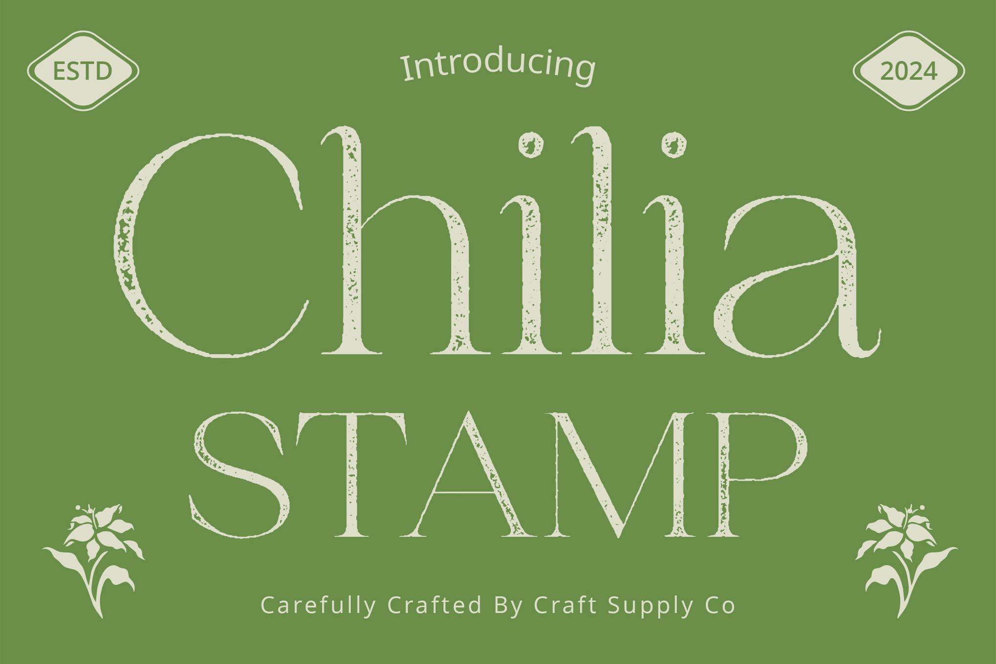 Chilia Stamp Font Free Download