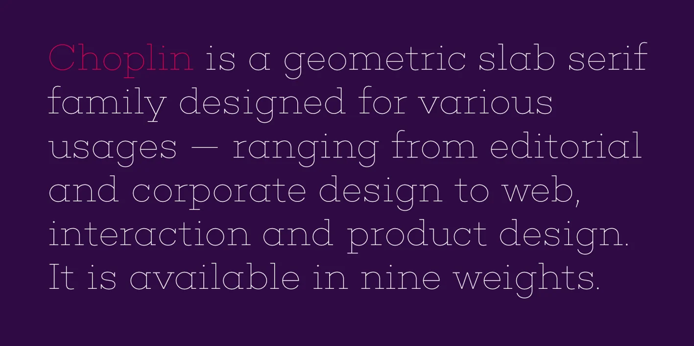 Choplin Font