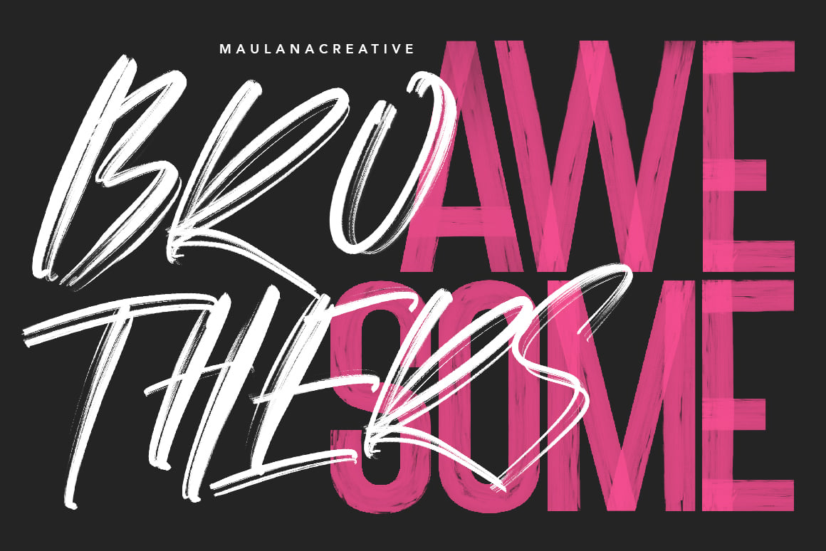 Chorus SVG Brush Font Free Download