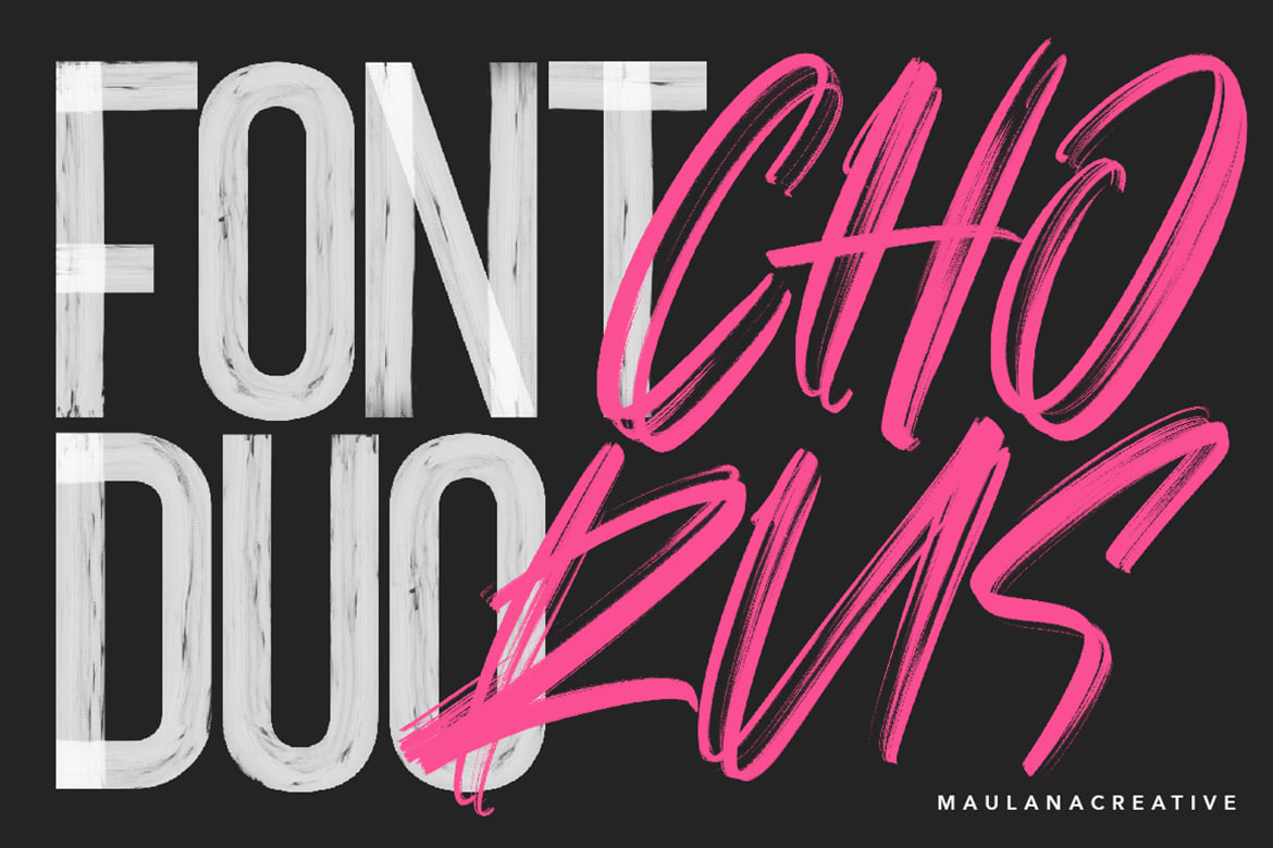 Chorus SVG Brush Font Free Download