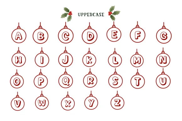 Christmas Ball Font