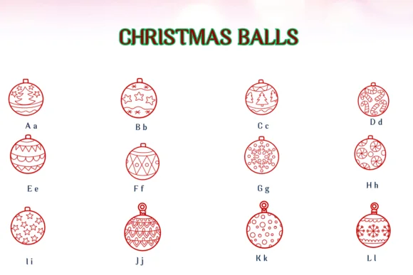 Christmas Balls Font