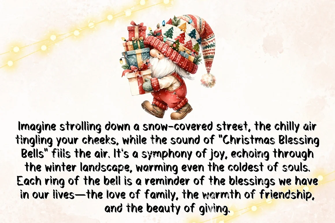 Christmas Blessing Bells - Handwritt Font
