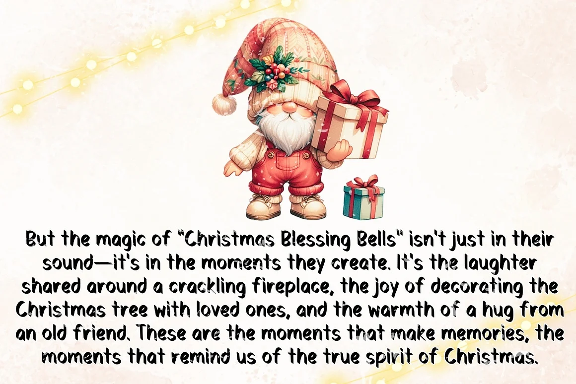 Christmas Blessing Bells - Handwritt Font
