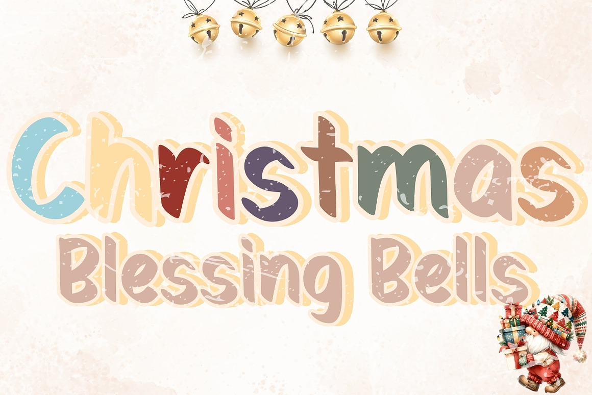 Christmas Blessing Bells - Handwritt Font Free Download