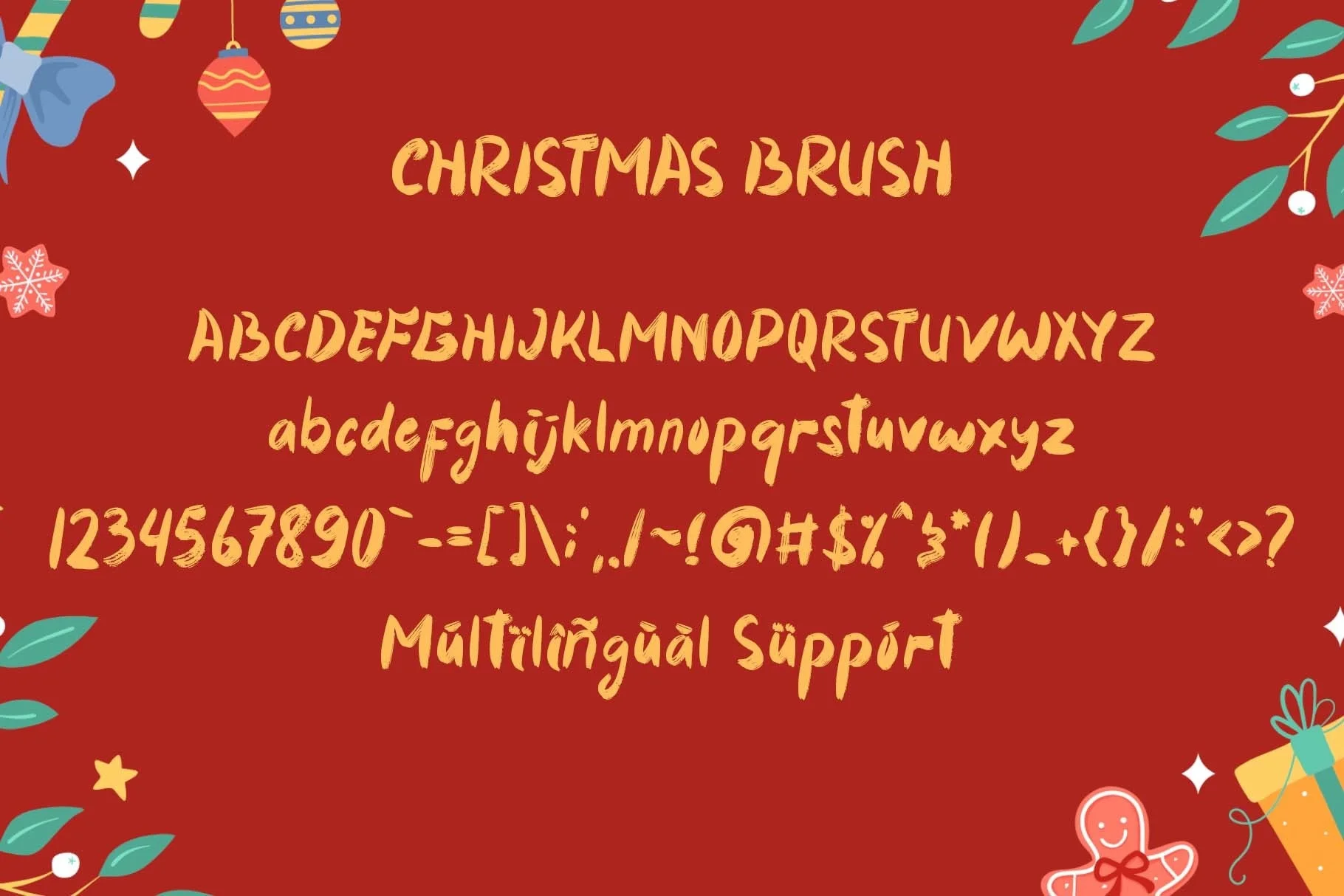 Christmas Brush Font