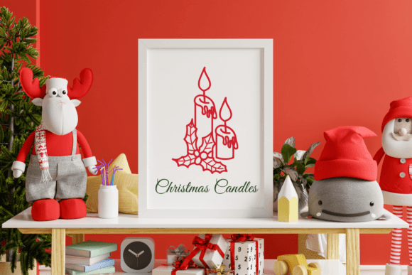 Christmas Candles Font Free Download