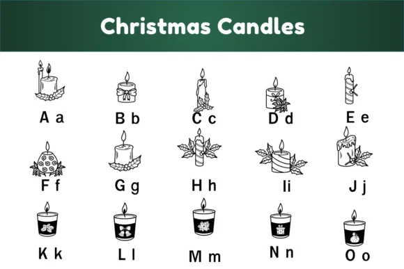 Christmas Candles Font
