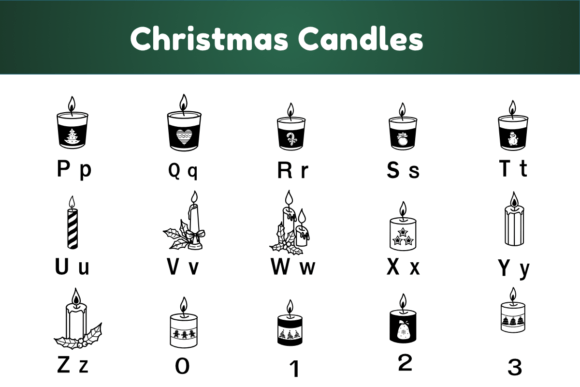 Christmas Candles Font Free Download