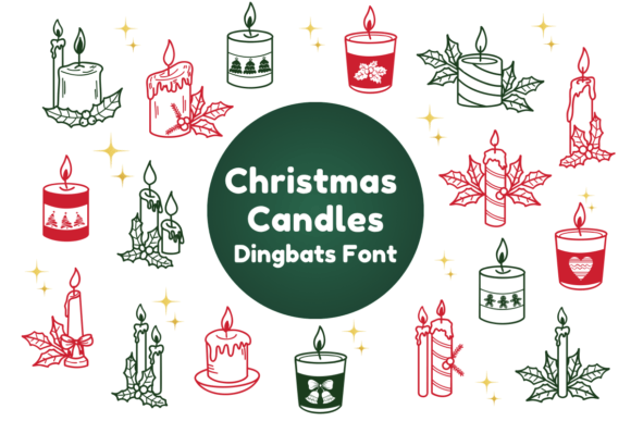 Christmas Candles Font Free Download