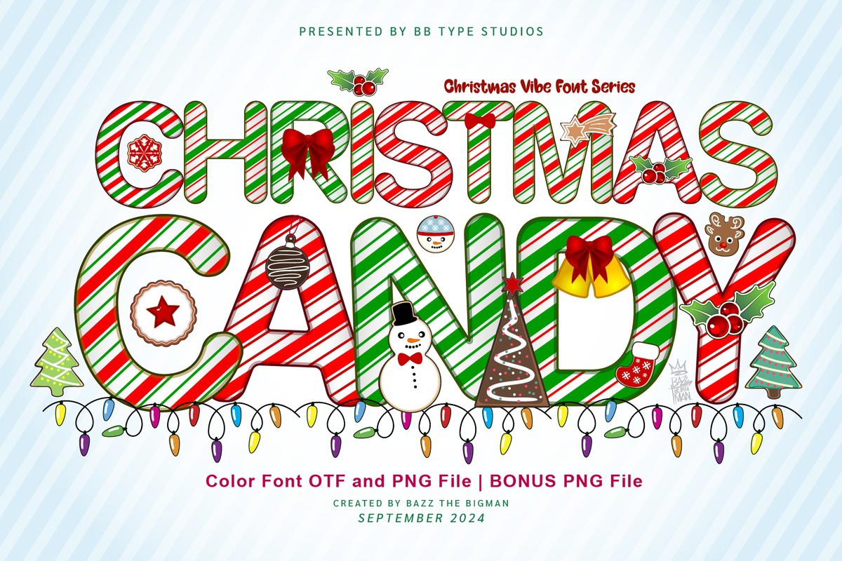 Christmas Candy Font Free Download