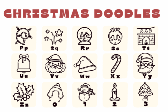 Christmas Doodles Font Free Download