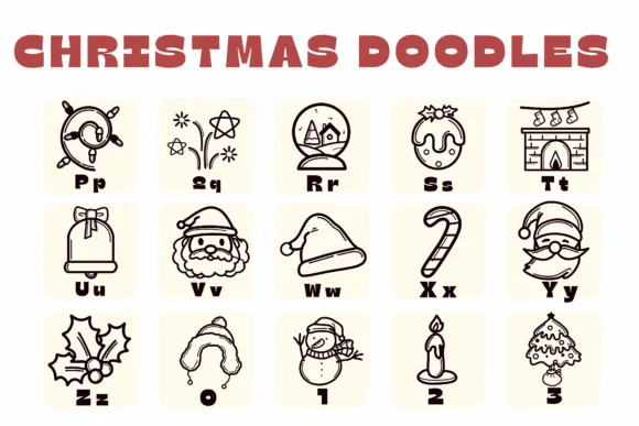 Christmas Doodles Font