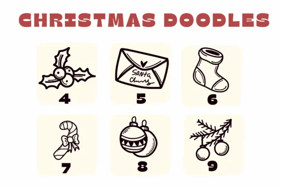 Christmas Doodles Font