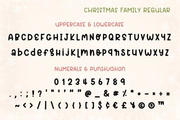 Christmas Family Font