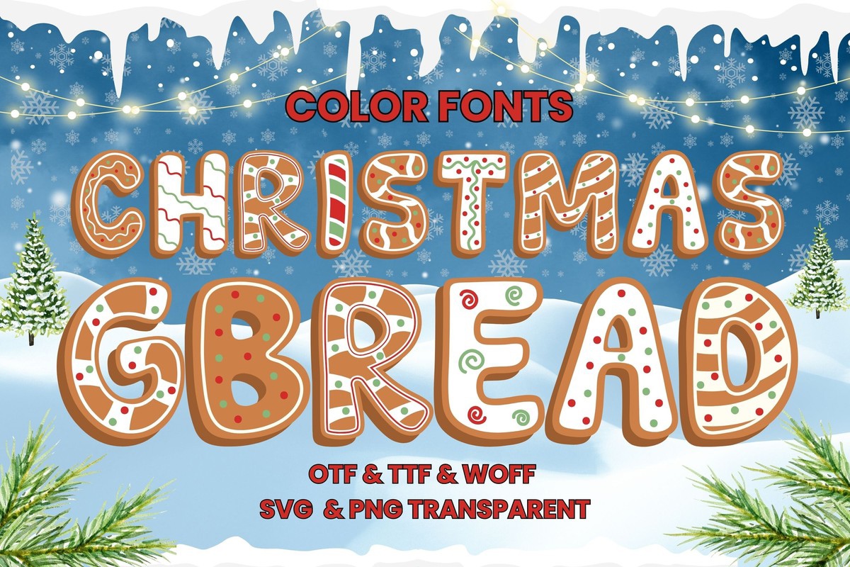 Christmas G Bread Font Free Download