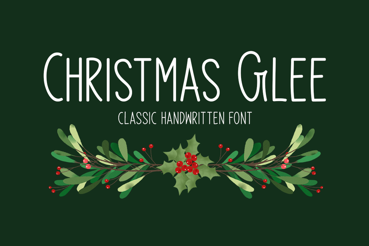 Christmas Glee Typeface Free Download Free Download