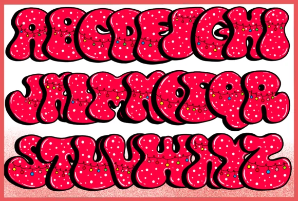 Christmas Groovy Light Font