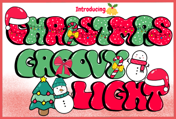 Christmas Groovy Light Font Free Download