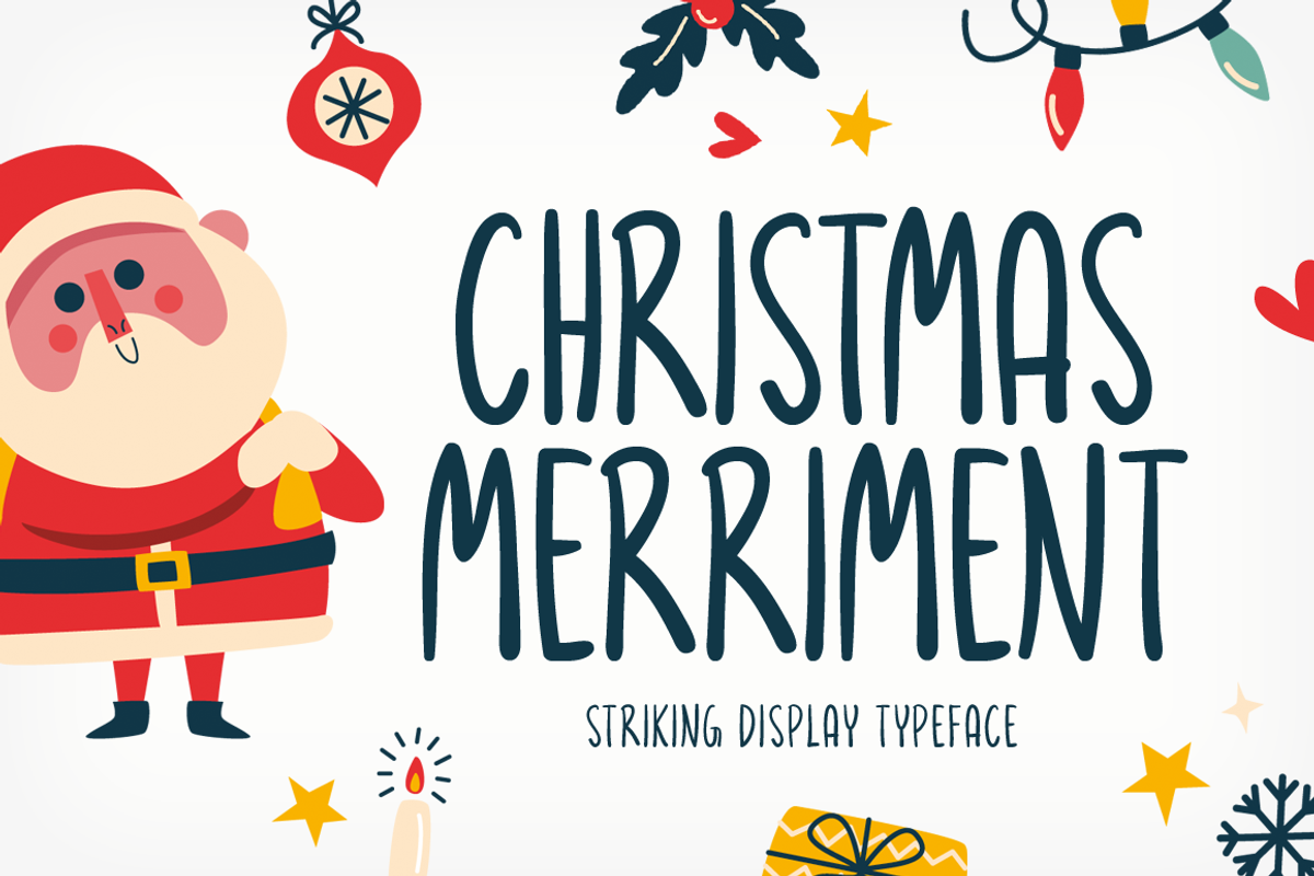 Christmas Merriment Typeface Free Download Free Download