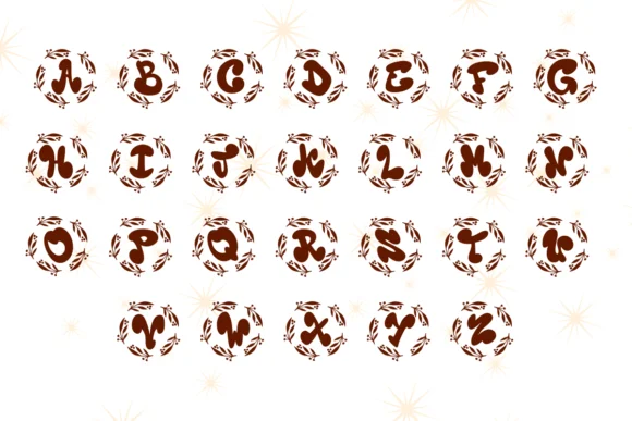 Christmas Monogram Font