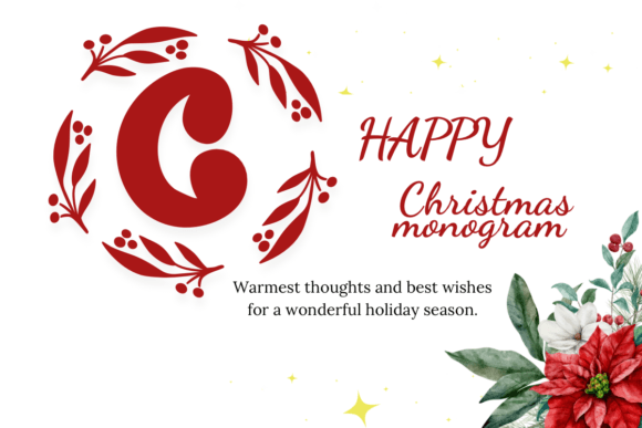 Christmas Monogram Font Free Download